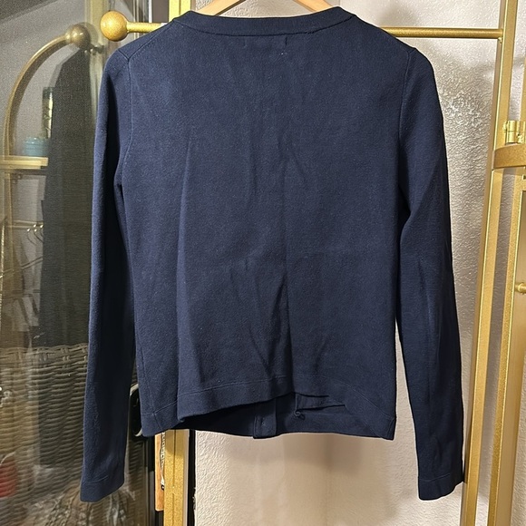 Banana Republic Petite Knit Navy Lady Cardigan Size SP - Picture 3 of 10
